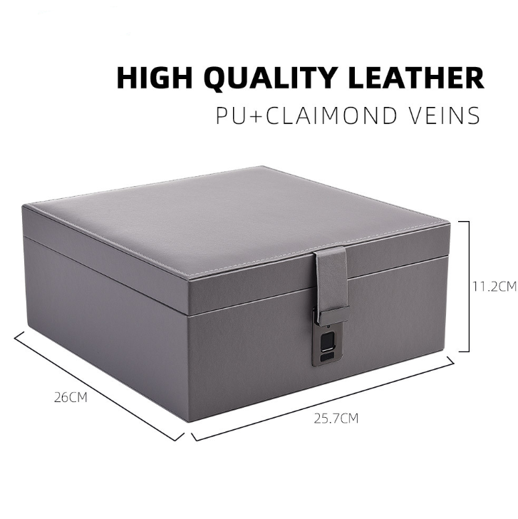 L27 Fingerprint lock jewelry box highend jewelry storage box jewelry